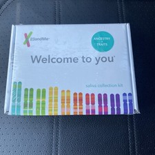 23 And Me Personal Genetic DNA Service Saliva Collection Kit EXP 8 /2024 SEALED