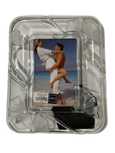 90s Mikasa Love Knot Glass Picture Frame Pink Iridescence | eBay