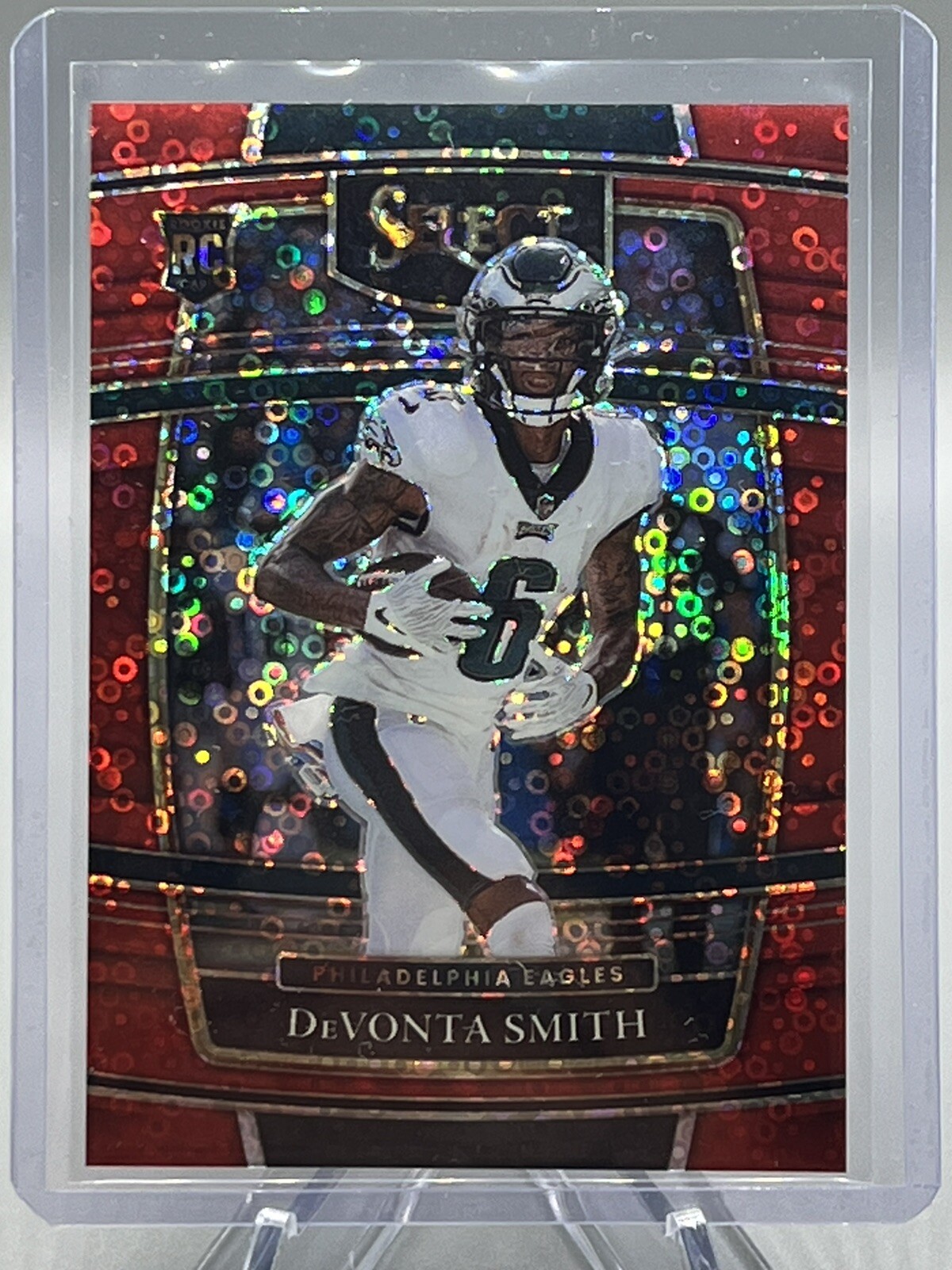 2021 Select Football - Devonta Smith Red Disco Rookie /49 🔥 🦅 Eagles RC