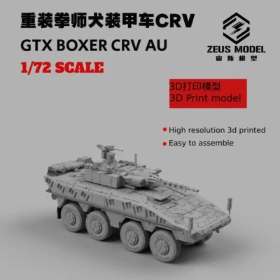 unassembled 1/72/87/144 German Heavy Duty Boxer Armored Vehicle Model Kit^^