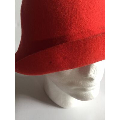 Vtg Women\'s Red Bucket Hat \