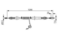 Bremsseil Seilzug Feststellbremse Bosch 1 987 482 281 FüR Transit Tourneo Ford