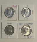Kennedy Half Dollar Lot Of 4 Coins. Years Include: 1964, 1965, And Two 1967’s