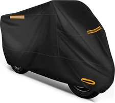 Motorcycle Cover All Season,Universal Weather Quality Waterproof Sun Outdoor Pro