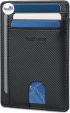 Slim Minimalist Front Pocket RFID Blocking Leather Wallets for Men and Women - P