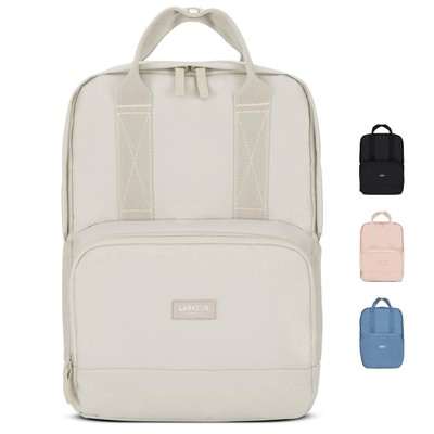 Rucksack Damen & Herren Beige - No 6 - Daypack mit 16 Zoll Laptopfach - Rucks...
