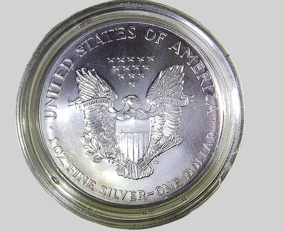 2000 American Silver Eagle $1 One Oz Fine Silver Coin Brilliant Uncircu MS67 - Image 3 of 4