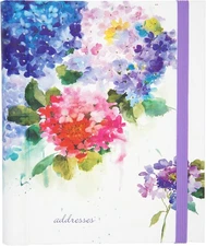 Hydrangeas Large Address Book - hardcover_spiral Peter Pauper Press