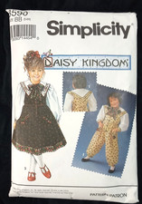 Daisy Kingdom Simplicity Sewing Pattern #8590 Child's size 5 Jumper Jumpsuit CUT
