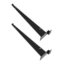 2 Pcs Board Wall Shelf Bracket Floating Metal Slatwall Accessories