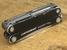 RETIRED Leatherman Squirt PS4 MultiTool Black DISCONTINUED Nice! TSA Confiscated