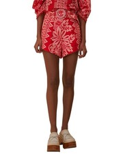 Farm Rio Flora Tapestry Red Short Women's