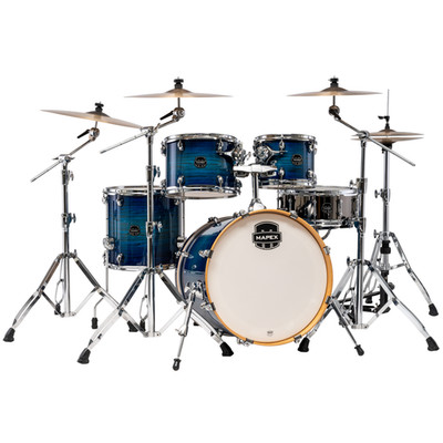 Mapex Armory Series Fusion 5-Pc Shell Pack w/ 20'' Kick - Blue Wave Burst