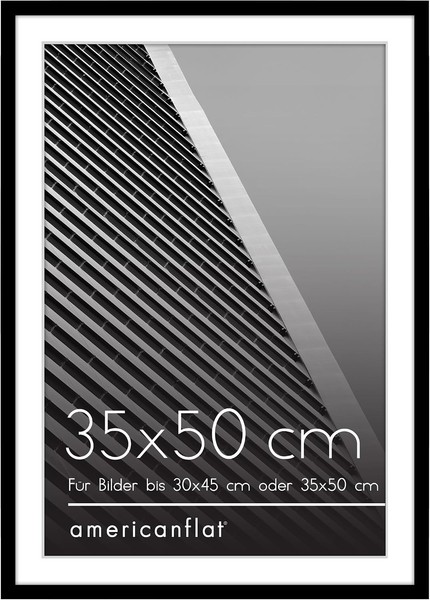 Americanflat Bilderrahmen 35X50 Cm Schwarz - Bilderrahmen 30X45 Cm Mit-image