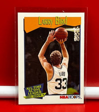 1991 NBA Hoops Collector Basketball Card All Time Active Leader Larry Bird #532