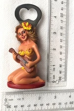 Bottle Opener Poly Resin Hula Girl Pin Up Hawaii Party Decor Bar Hawaiian LUAU N