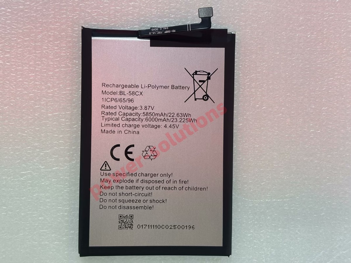 For Infinix X659 Hot 10i BL-58CX Phone Battery 6000mAh/23.225Wh