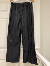 Pantaloni Peter Storm neri da sci/impermeabili pull on taglia UK14