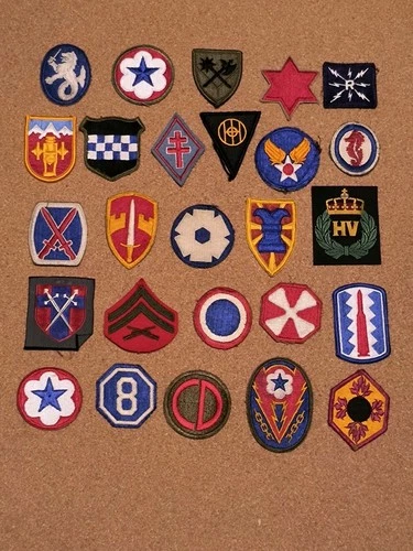Military Patch Lot, WW2 To Modern Period