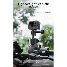 360 Degree Ball Head Action Camera Mount for Bikes Motorcycles Easy Install