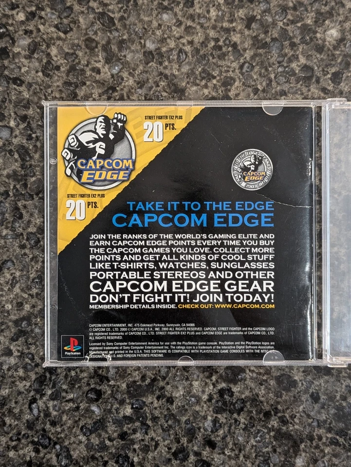 Street Fighter EX 2 Plus PS1 Playstation 1 - Disc & Manual Only - Image 2 of 3