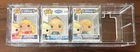 Lot of 3 Funko Bitty Pop! with case. Disney Princess Cinderella Aurora Elsa