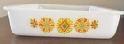 Vintage Jeannette Glasbake Pinwheel Square Casserole Dish Square 8.5x