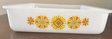 Vintage Jeannette Glasbake Pinwheel Square Casserole Dish Square 8.5x