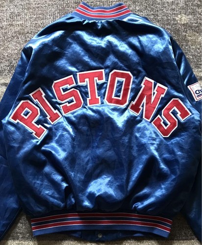 Chalk Line 90s Vintage NBA Detroit Pistons Stadium Jacket Size M - Picture 5 of 10
