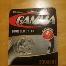 Gamma Tour Elite 18 gauge 1.10mm Squash Racquet Multifilament String