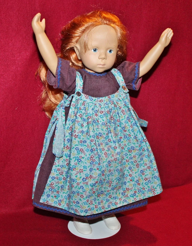 Винтажная кукла 1989 Sylvia Natterer's 19 дюймов Fanouche, рыжие волосы, SN Götz 89, Германия. - Изображение 2 из 4