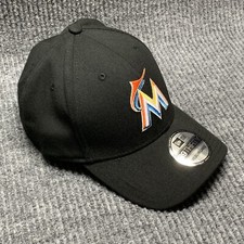 New Era 39THIRTY - Miami Marlins Team Classic Flex Hat - Black - Size M/L
