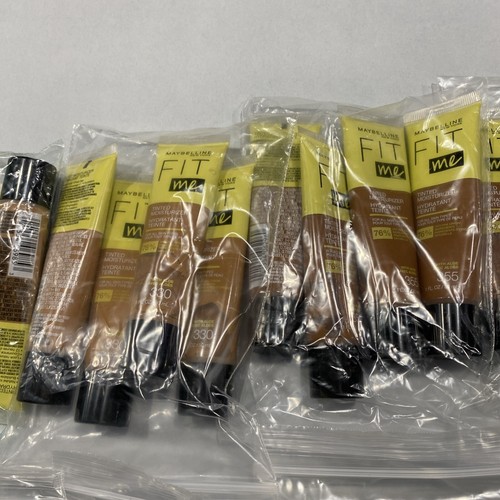 25 Maybelline Fit Me Tinted Moisturizer Makeup Warm Tones Brown Tan Mocha Deep - Picture 3 of 7