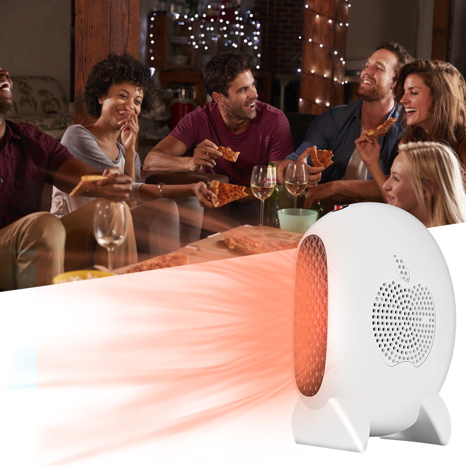 Space Heater Portable Heater Mini Desk Fan Heater Personal Small