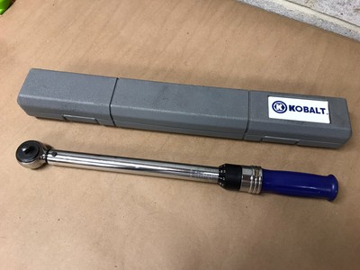 KOBALT TOOLS 3/8” torque wrench 148611 with case | eBay