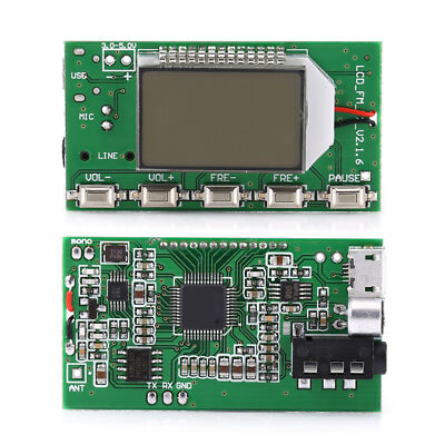 87-108MHz FM-Sender DSP PLL Digital Wireless Board Mikrofon Stereo-Modul.