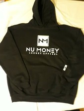 Nu Money Luxury Apparel hoodie black unisex size M-XXL
