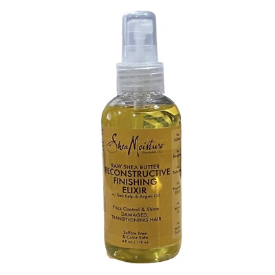 (1) Shea Moisture Raw Shea Butter Reconstructive Finishing Elixir 4 Oz Argan Oil