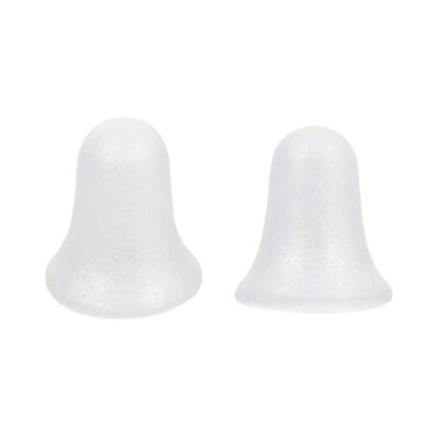 50x Weihnachtsbaum Blasen Glocken weiß Schaumstoff Glocken Ornamente Deko modern