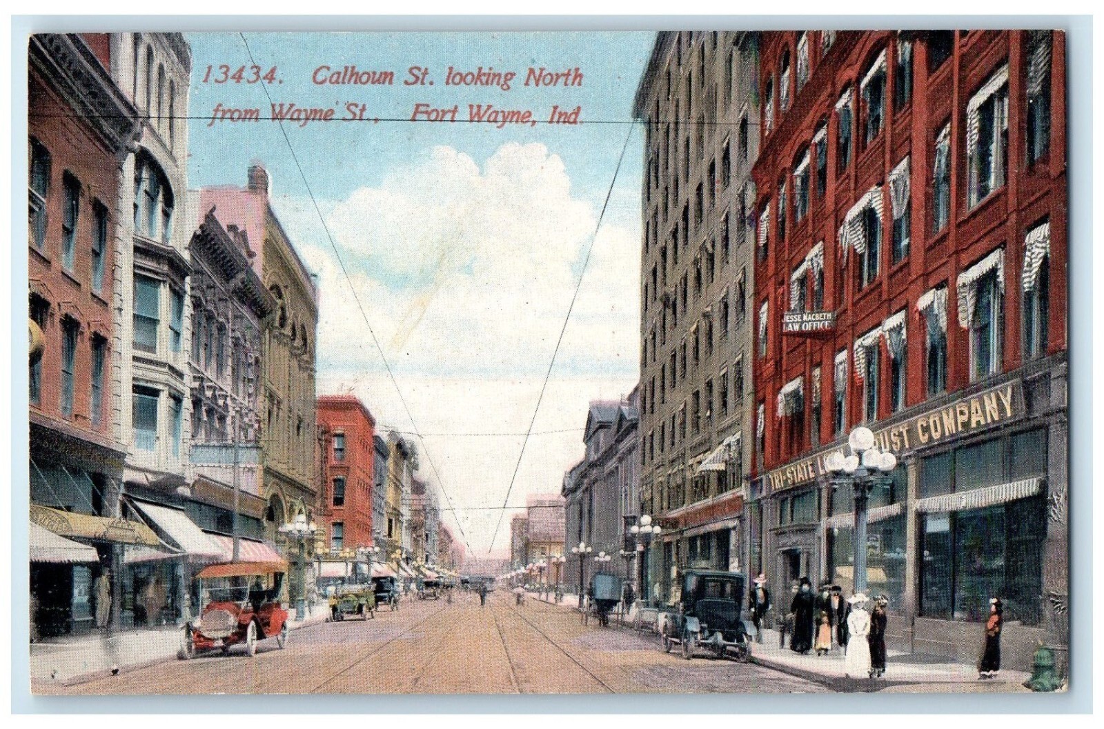 Calhoun St. Looking North From Wayne St. Cars Stores Fort Wayne IN ...