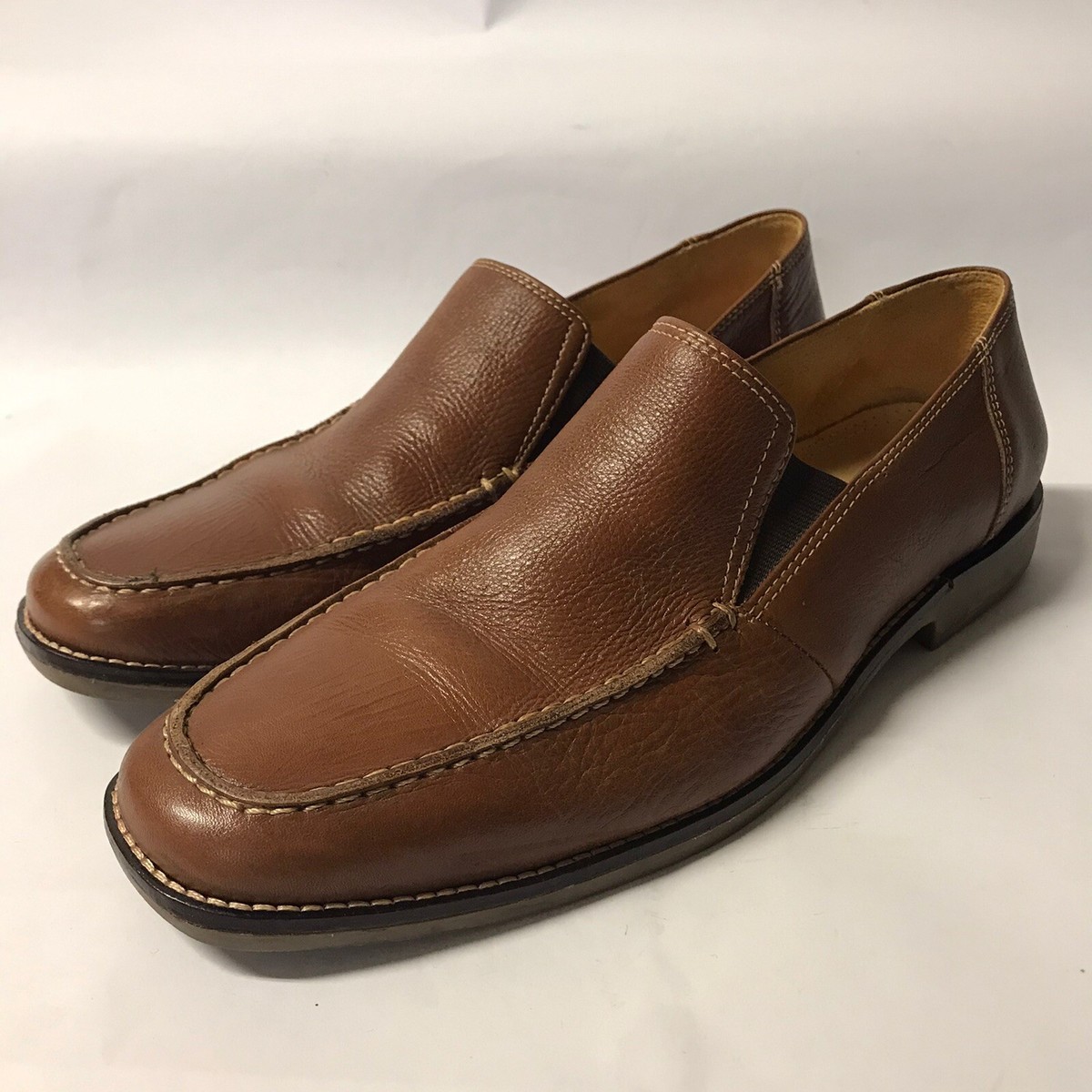 SANDRO  Brown Leather Square Toe Loafers Mens Size 8.5D 35038 sandro Gel Loafers for Men | Mercari main image 4