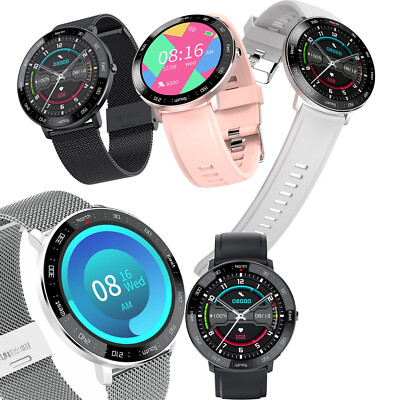 Round Touch Screen Bluetooth Smart Watch Fitness Tracker Bracelet Sleep Monitor