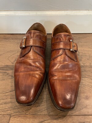 Magnanni Marco Single Monk Strap Dress Shoes Size 10 Magnanni Marco Cuero Dress Shoes Men main image 2