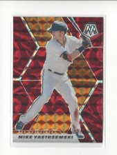 2021 Mosaic Baseball Red Reactive Mosaic Parallel Singles - You Choose