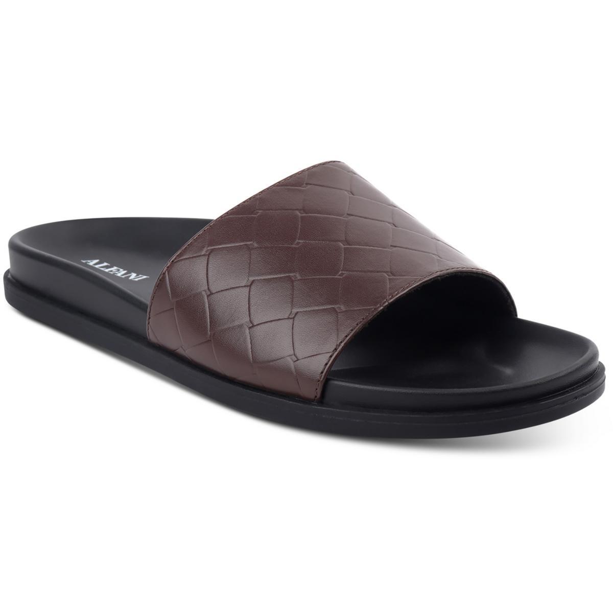 Мужские босоножки Alfani Atlas коричневого цвета из искусственной кожи на плоской подошве 11 Medium D BHFO 5446 5090₽