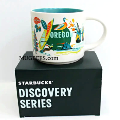 Starbucks Discovery Series Oregon Ceramic Coffee Tea Cup Mug 14oz