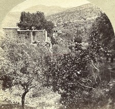 Panéas Césarée Photographie Francis Frith c1860 Stereo Albumine Vintage 