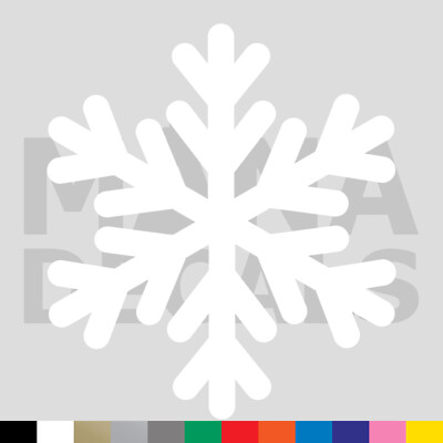 Snowflake Vinyl Die Cut Decal Sticker - Snow Cold Frost Winter Ice Christmas