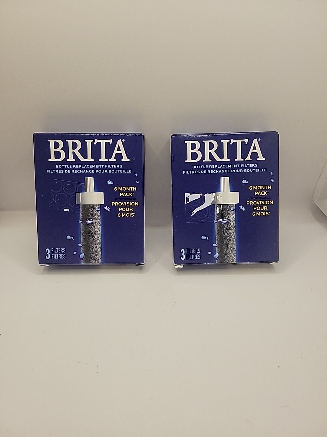 Brita Water Bottle Replacement Filters (2) 3PACK 6 Month Supply Brand