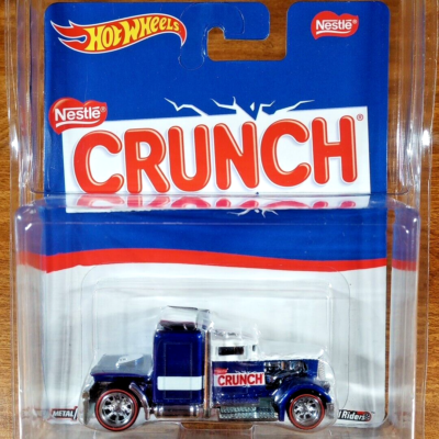 Hot Wheels Pop Culture Nestle Crunch Convoy Custom Blue Real